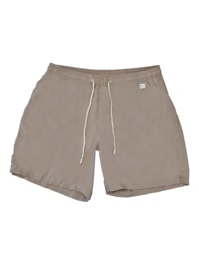 Mc2 Saint Barth Drawstring Swim Shorts In Neutral