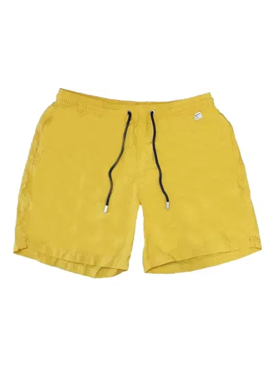 Mc2 Saint Barth Drawstring Swim Shorts In Yellow