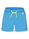 Mc2 Saint Barth Light Blue Swim Shorts For Boy In Blue