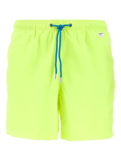 Mc2 Saint Barth Drawstring-waist Swim Shorts In Yellow