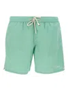 Mc2 Saint Barth Drawstring-waist Swim Shorts In Green