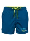 Mc2 Saint Barth Drawstring-waist Swim Shorts In Blue