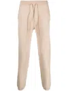 Mc2 Saint Barth Drawstring Wool Track Pant In Nude