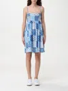 Mc2 Saint Barth Dress  Woman Color Gnawed Blue In Gnawed Blue