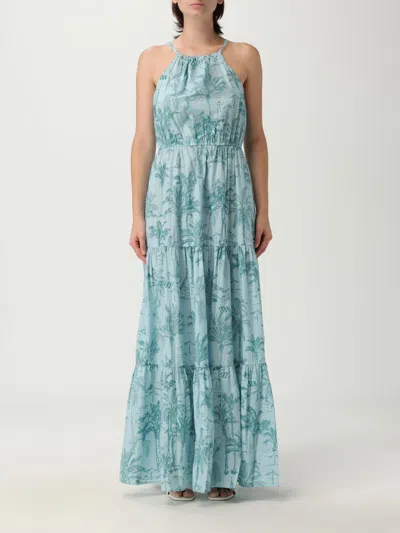 Mc2 Saint Barth Dress  Woman Color Green In Blue