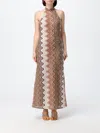 Mc2 Saint Barth ドレス レディース カラー ブラウン In Animal Print