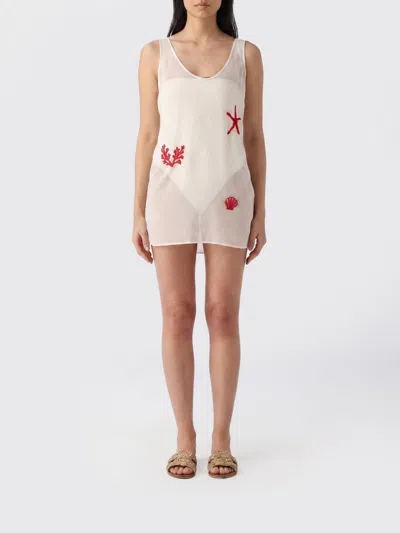 Mc2 Saint Barth Dress Woman In White