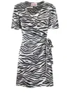 Mc2 Saint Barth Cedric Zebra Printed V In White
