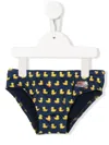 Mc2 Saint Barth Billy Ducky-print Swimming Trunks In Blue