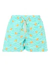 Mc2 Saint Barth Duck-print Swim Shorts In Blue