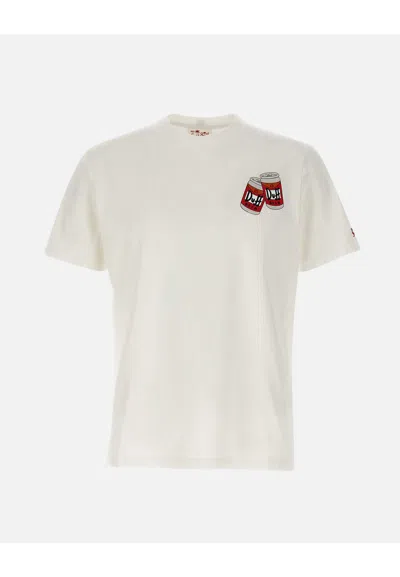 Mc2 Saint Barth Duff Can Cotton T-shirt In White
