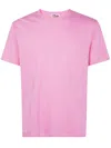 Mc2 Saint Barth Man Pink Linen Jersey T-shirt Ecstasea With Pocket