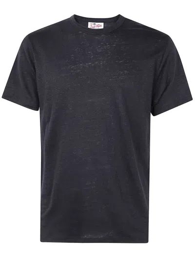 Mc2 Saint Barth Ecstasea N Linen T-shirt Clothing In Black