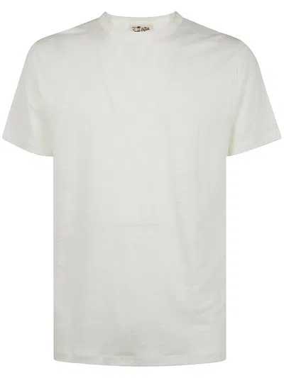 Mc2 Saint Barth Ecstasea N Linen T-shirt Clothing In White