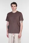 Mc2 Saint Barth Ecstasea N T-shirt In Brown Linen In Brown