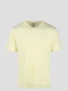 Mc2 Saint Barth Man Yellow Linen Jersey T-shirt Ecstasea With Pocket