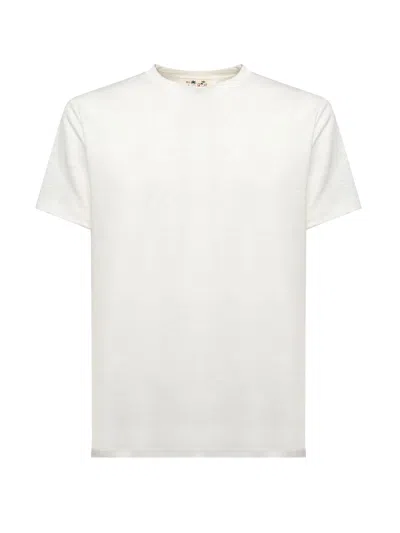 Mc2 Saint Barth Ecstasea T-shirt In Linen In White