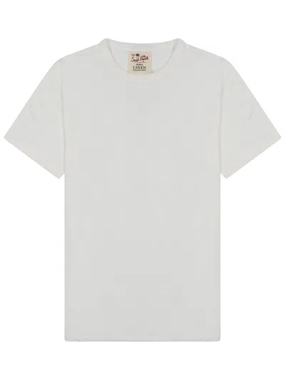 Mc2 Saint Barth "ecstasea" T-shirt In White