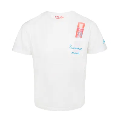 Mc2 Saint Barth Eddy Boys T-shirt With Pocket Licky White