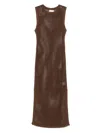 Mc2 Saint Barth Eileen Midi Dress In Brown
