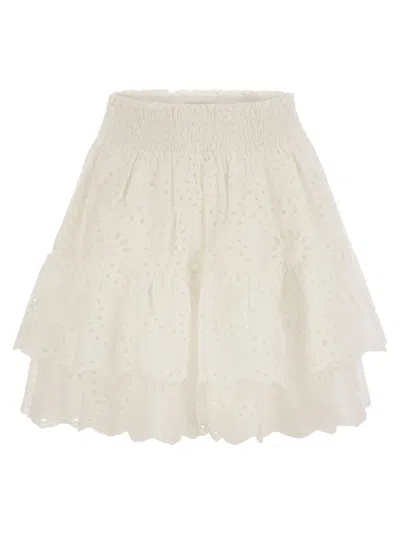 MC2 SAINT BARTH EIVISSA - MINISKIRT WITH RUFFLES