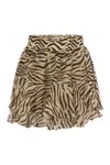 Mc2 Saint Barth Eivissa - Miniskirt With Ruffles In Gray