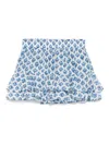 Mc2 Saint Barth Woman Silk Voile Ruffled Mini Skirt Eivissa In Multi