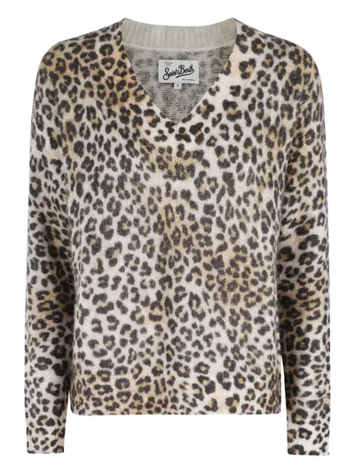 MC2 SAINT BARTH ELARA LEOPARD-PRINT SWEATER