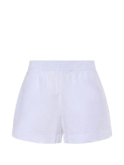 Mc2 Saint Barth Elastic-waistband Shorts In White