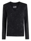 Mc2 Saint Barth Eleara Sequin-embellished Sweater In Black
