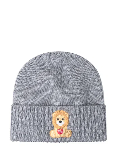 Mc2 Saint Barth Elegant Wool Blend Hat With Leone Detail In Trudi Leone