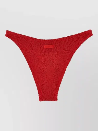 Mc2 Saint Barth Elise Bikini Briefs Elastic Waistband In Red