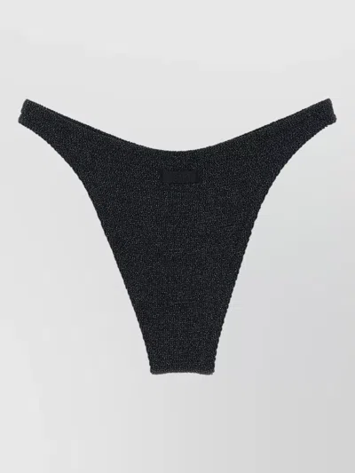 Mc2 Saint Barth Elise Bikini Briefs Elastic Waistband Design In Black