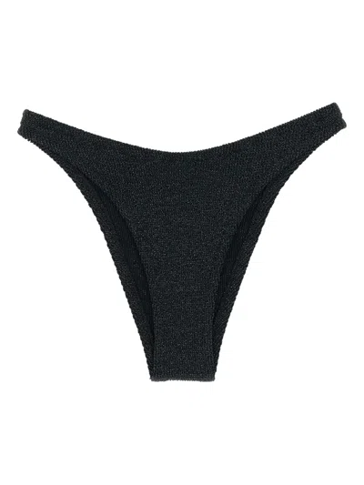 Mc2 Saint Barth Elise High-waisted Bikini Bottoms In Black