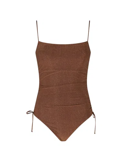 Mc2 Saint Barth Eliya Lurex Swimsuit In Multi