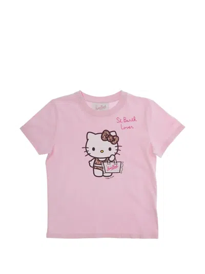 Mc2 Saint Barth Kids' Elly Graphic-print T-shirt In Pink