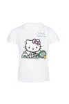 Mc2 Saint Barth White T-shirt For Girl With Hello Kitty In White