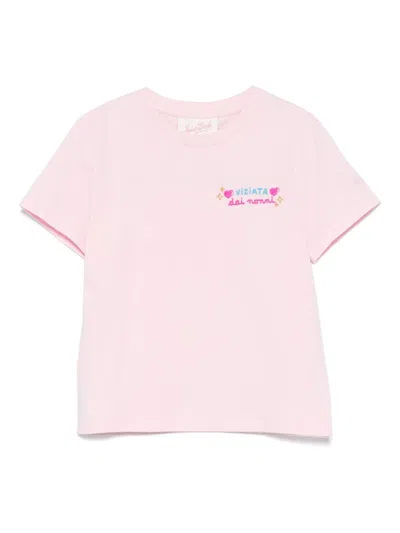 Mc2 Saint Barth Kids' Elly T-shirt In Pink