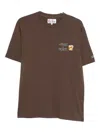 Mc2 Saint Barth Embroidered Arnott T-shirt In Brown