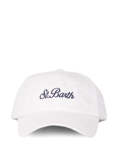 Mc2 Saint Barth Embroidered Baseball Cap In White