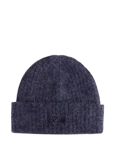 Mc2 Saint Barth Embroidered Beanie In Blue