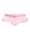Mc2 Saint Barth Embroidered Bikini Bottoms In Pink