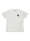 Mc2 Saint Barth Embroidered-cactus T-shirt In White