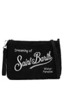Mc2 Saint Barth Embroidered Clutch Bag In Pink