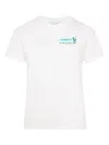 Mc2 Saint Barth Embroidered-cocktail Motif T-shirt In White