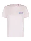 Mc2 Saint Barth Embroidered Cotton T-shirt In Pink