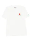 Mc2 Saint Barth Embroidered Cotton T-shirt In White