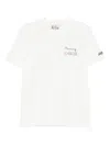 Mc2 Saint Barth Embroidered Cotton T-shirt In White