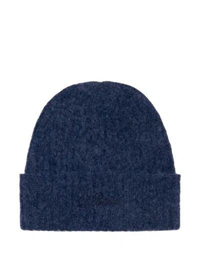 Mc2 Saint Barth Embroidered-detail Beanie Hat In Blue