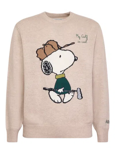 Mc2 Saint Barth Embroidered-detail Sweater In Neutral